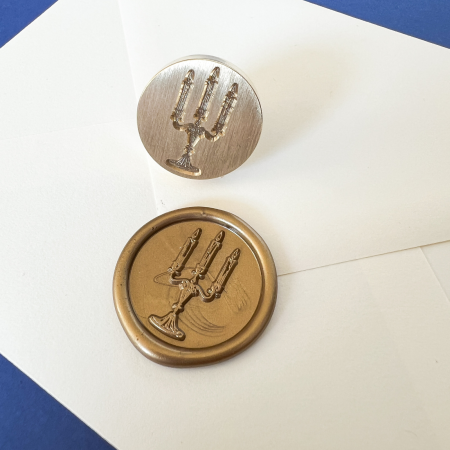 Colectie 2026 - Stampila pentru sigilii de ceara – SFESNIC, model 2D, dimensiune 2.5 cm, colectie 2026 Mariart