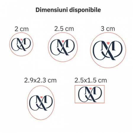 Stampilă personalizata din alama - Logo [2]