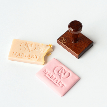 Stampile cu DESIGN-UL TAU - Stampila sapun si ceramica personalizata  - Logo