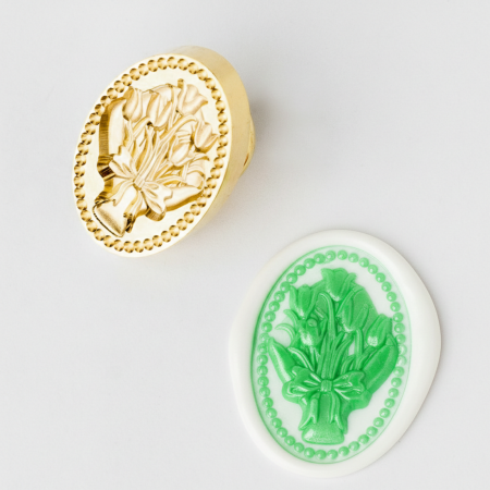 Stampile sigilii colectia MARIART - Stampila sigiliu – Buchet lalele 3D