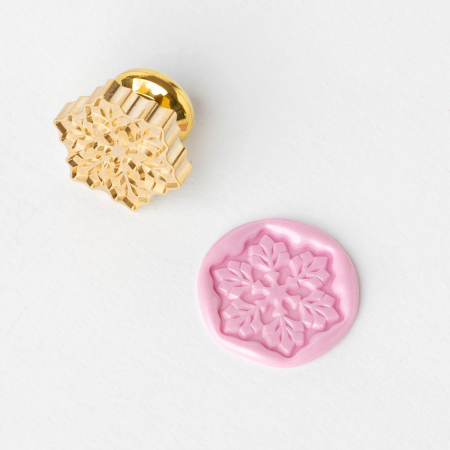 Stampile sigilii colectia MARIART - Stampila sigiliu – Fulg de zapada 3D, 2.3cm