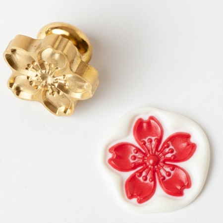 Stampile sigilii colectia MARIART - Stampila sigiliu – Floare de cires 3D, 2.5cm