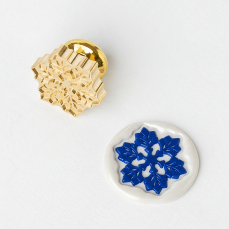 Stampile sigilii colectia MARIART - Stampila sigiliu – Fulg de zapada 3D, 2.3cm