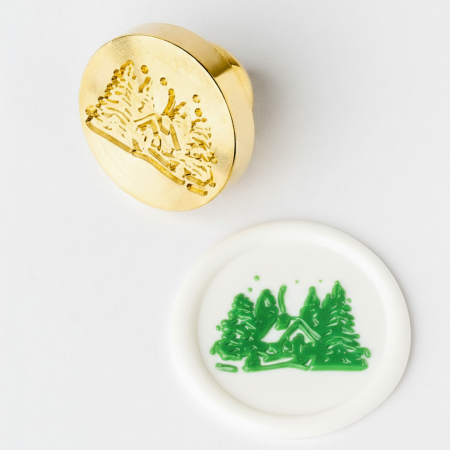 Sigilii de ceara - Stampila sigiliu - Iarna de poveste, 2.5cm