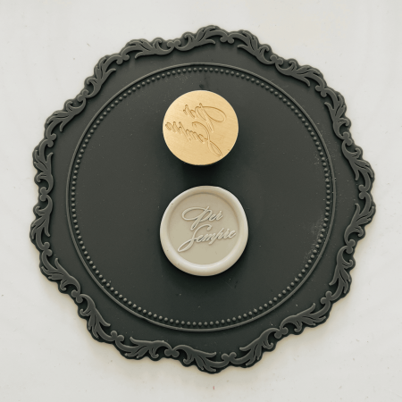 Modele editie limitata - Stampila de alama pentru sigilii de ceara - PER SEMPRE, editie limitata, model original MARIART