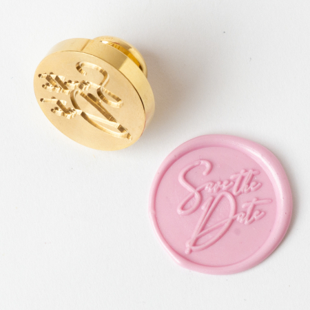 Stampile sigilii colectia MARIART - Stampila sigiliu – Save the date, 2.5cm