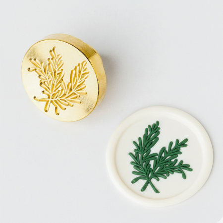 Sigilii de ceara - Stampila sigiliu - Rozmarin, 2.5cm