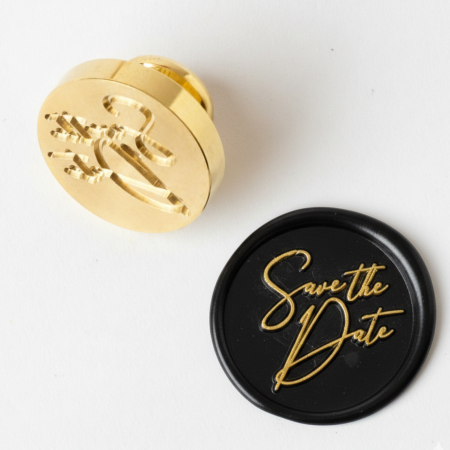 Stampile sigilii colectia MARIART - Stampila sigiliu – Save the date, 2.5cm