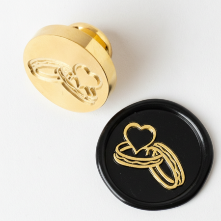 Stampile sigilii colectia MARIART - Stampila sigiliu – Verighete, 2.5cm