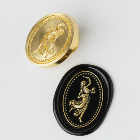 Sigilii de ceara - Stampila sigiliu – Zeita dreptatii Themis 3D