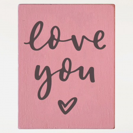 Stampile personalizate - Stampila Love you, 43x33mm, May&Berry pentru hobby, art&craft, activitati copii