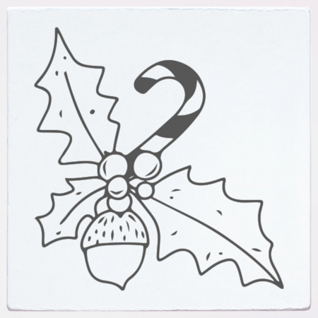 Stampile personalizate - Stampila Ghinda, 43x43mm, May&Berry pentru hobby, art&craft, activitati copii