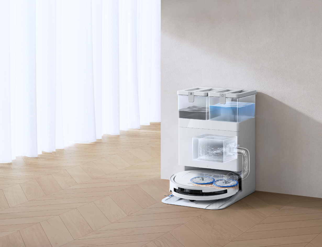 Aspirator robot ECOVACS DEEBOT T50 OMNI Gen 3, Alb