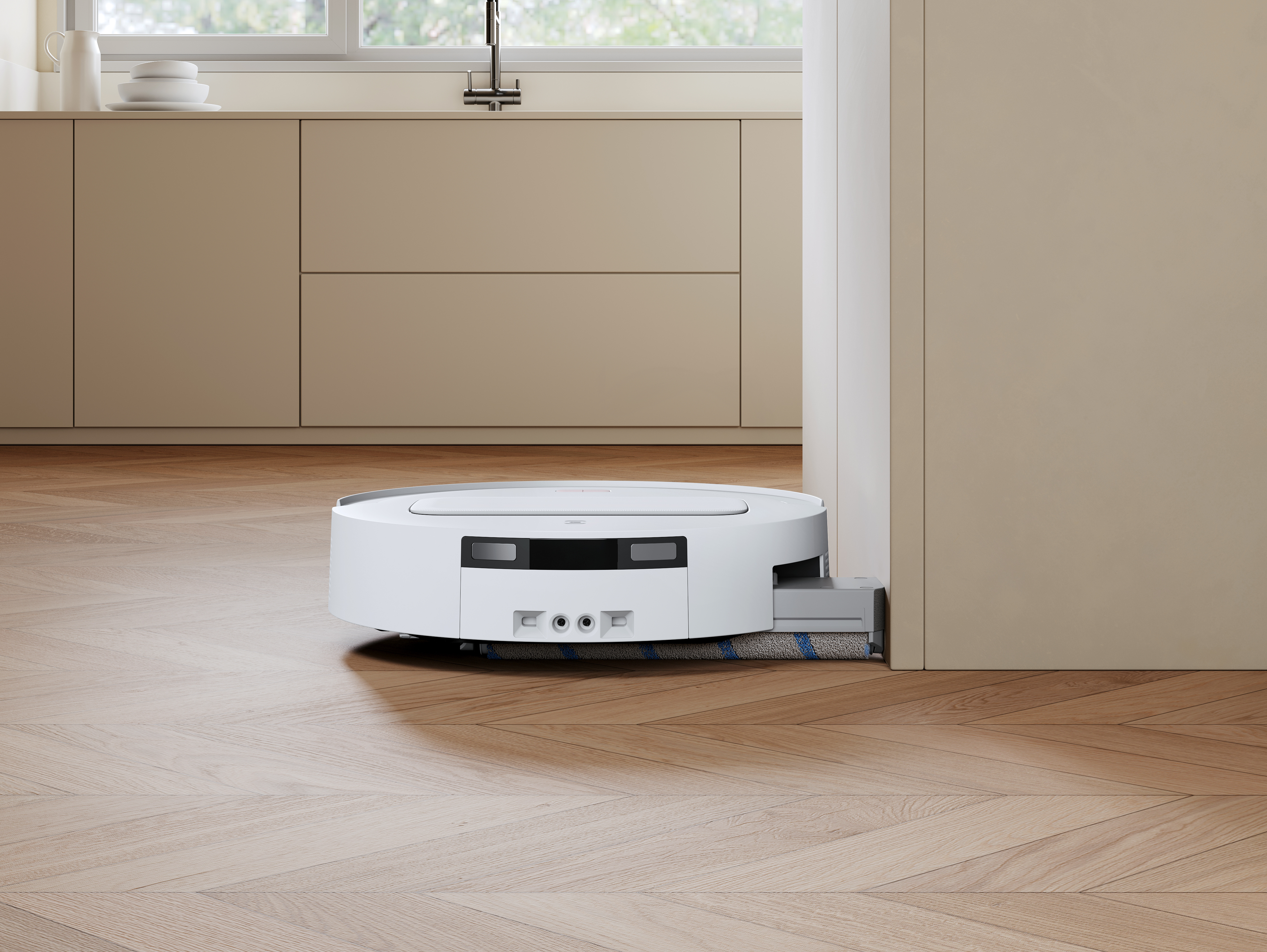 Aspirator robot ECOVACS DEEBOT T90 MAX PRO OMNI, Alb