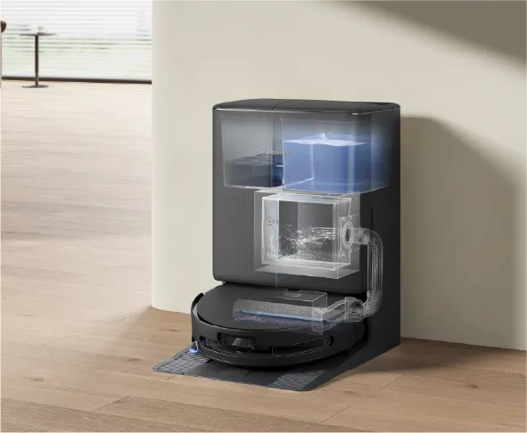 Aspirator robot ECOVACS DEEBOT T90 PRO OMNI, Negru