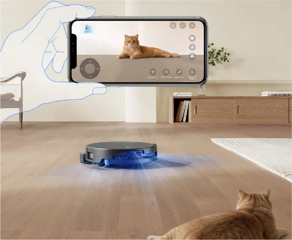 Aspirator robot ECOVACS DEEBOT T90 PRO OMNI, Negru