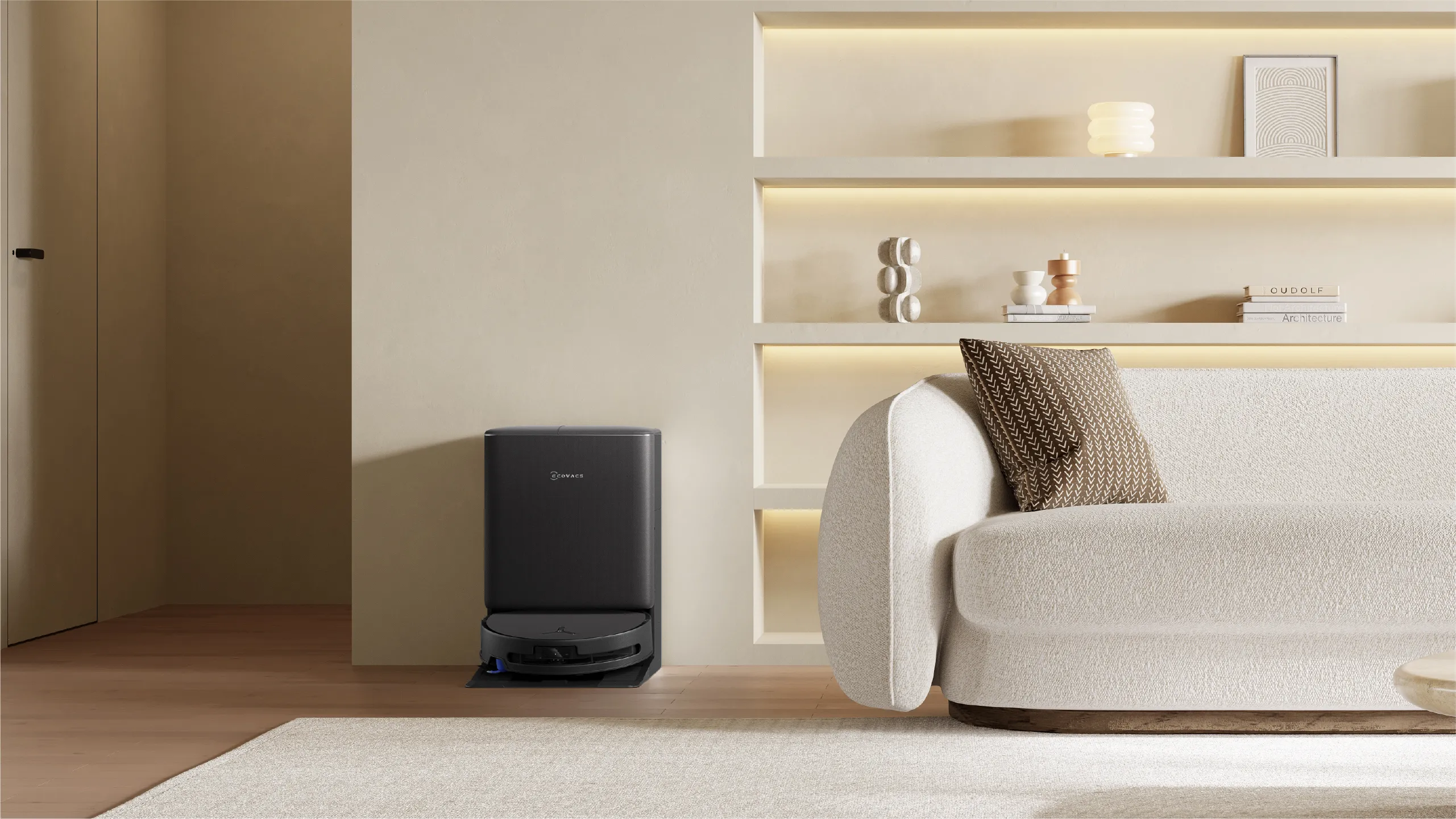 Aspirator robot ECOVACS DEEBOT T90 PRO OMNI, Negru