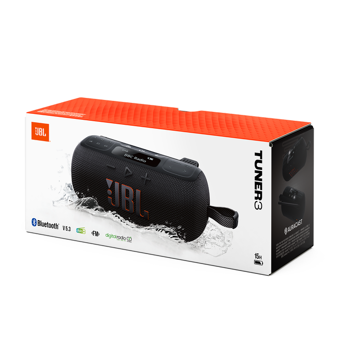 Boxa Portabila cu Radio JBL Tuner 3, Negru