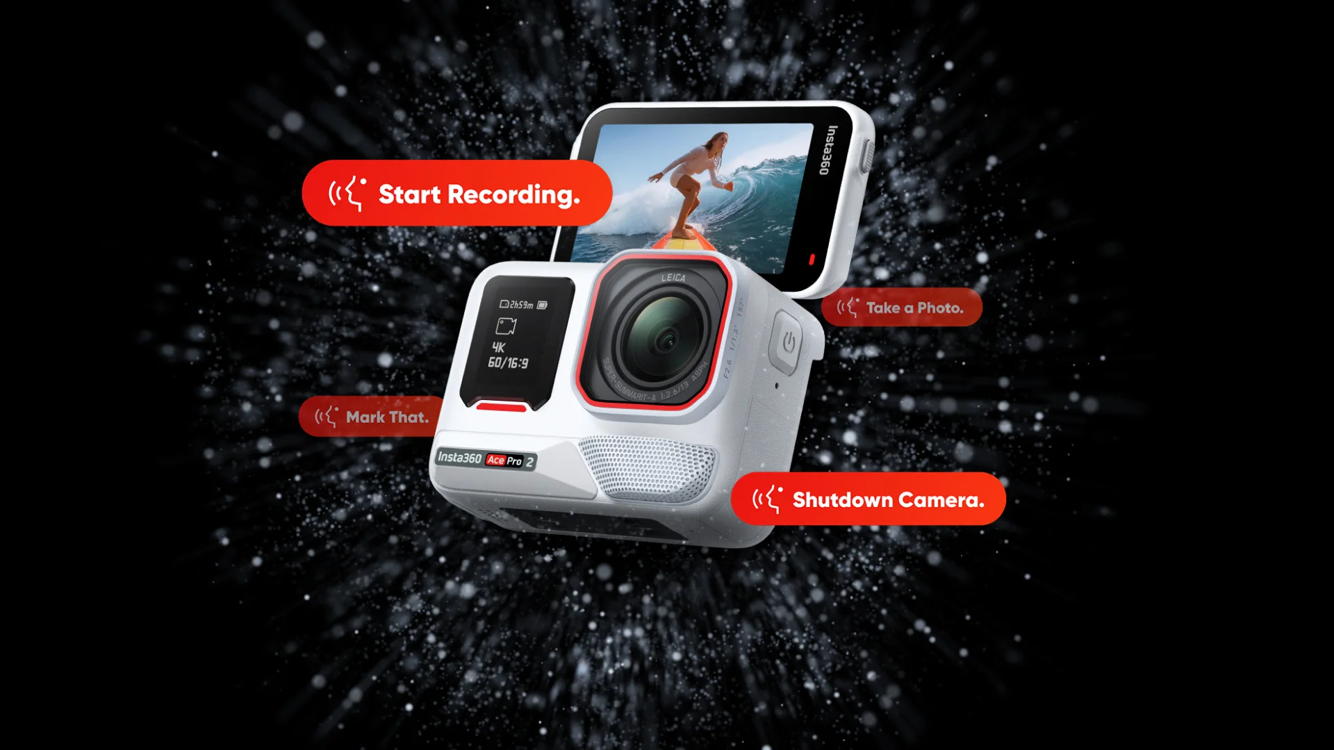 Camera video de actiune Insta360 Ace Pro 2 Arctic White