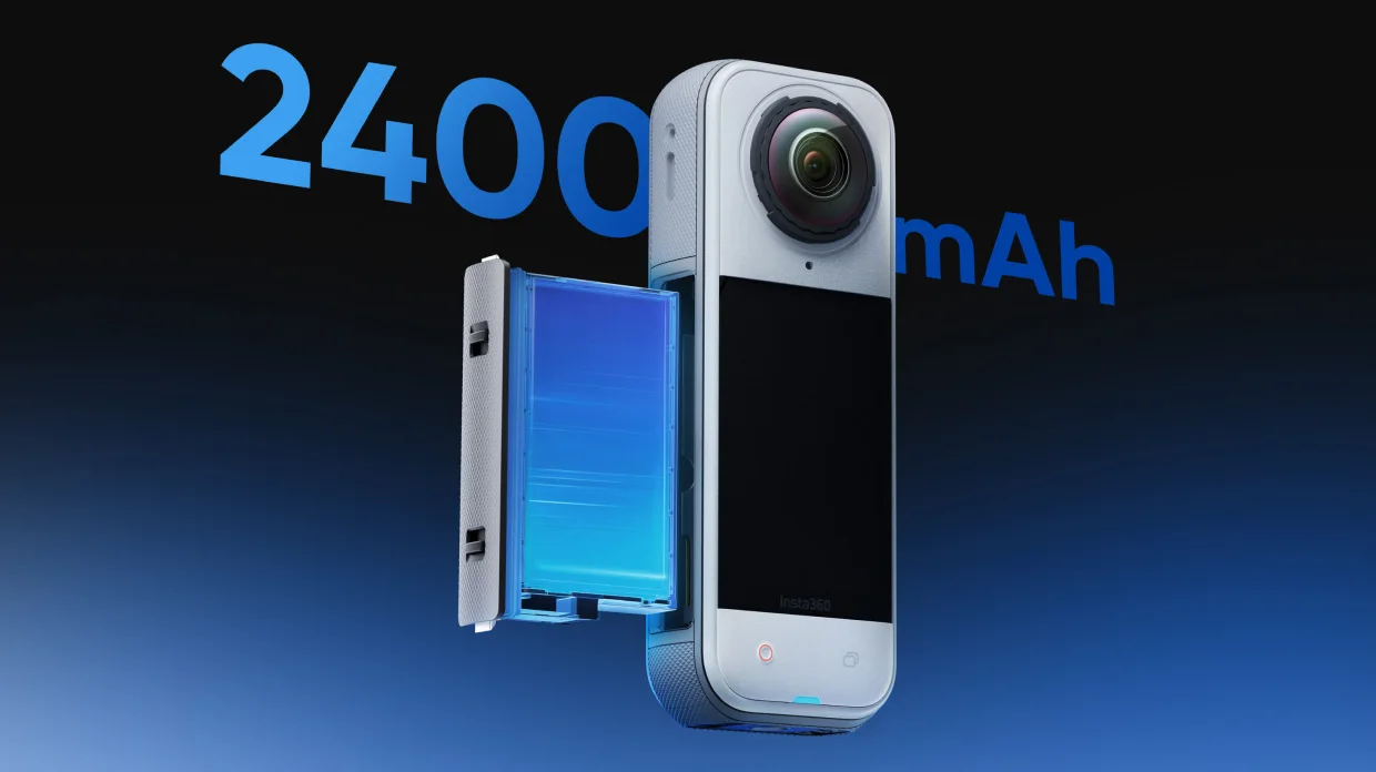 Camera video de actiune Insta360 X5 Satin White Limited Edition