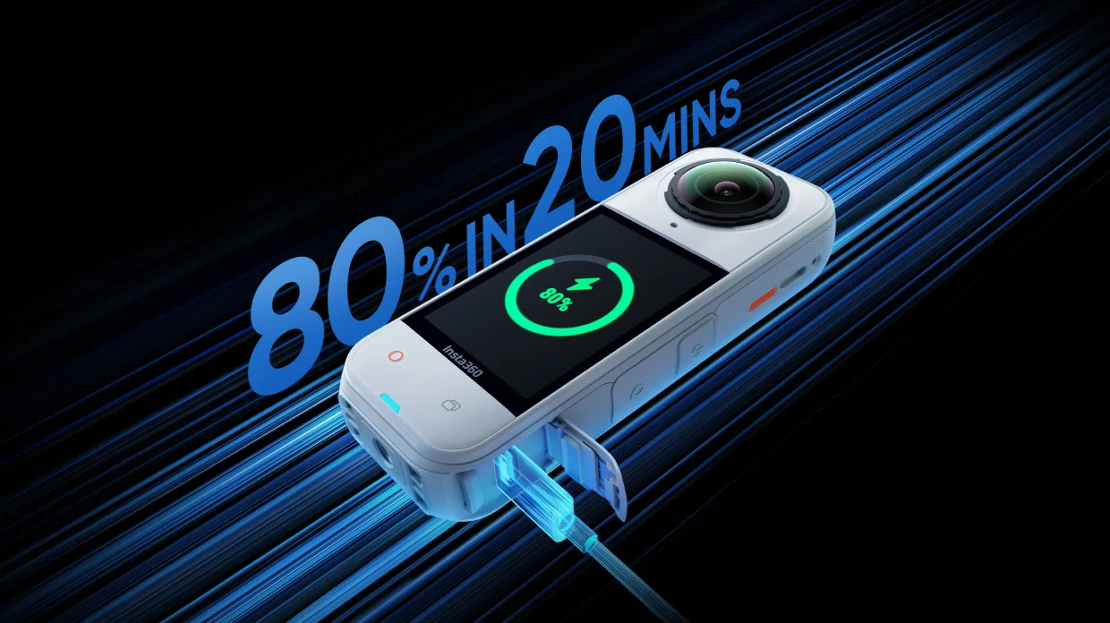 Camera video de actiune Insta360 X5 Satin White Limited Edition