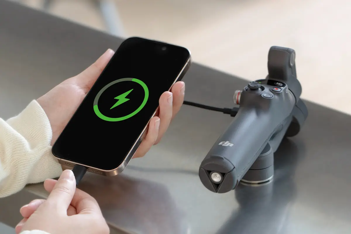 DJI Cablu incarcare si inregistrare audio (USB-C la Lightning)