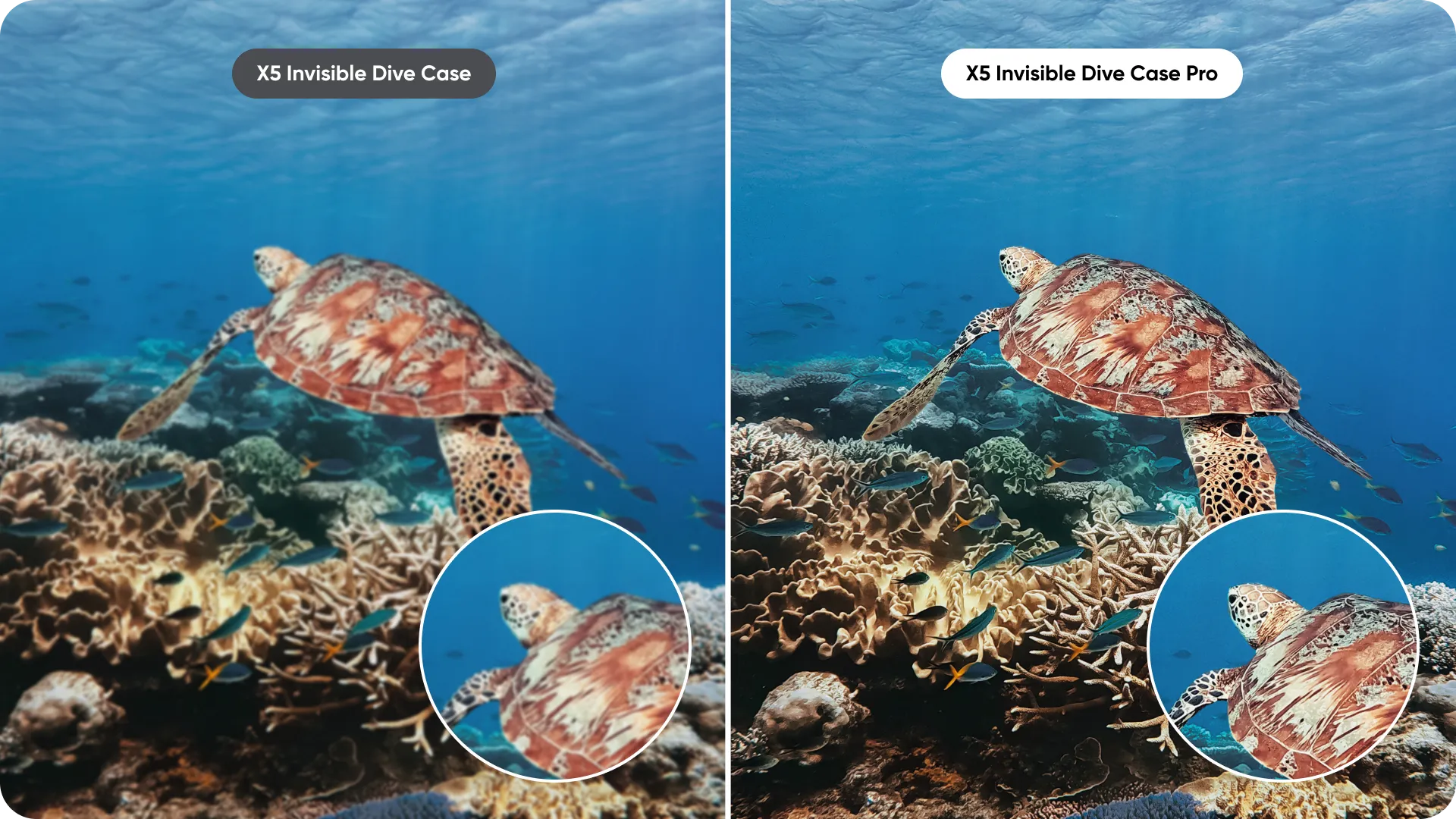 Carcasa subacvatica invizibila Insta360 Pro pentru X5