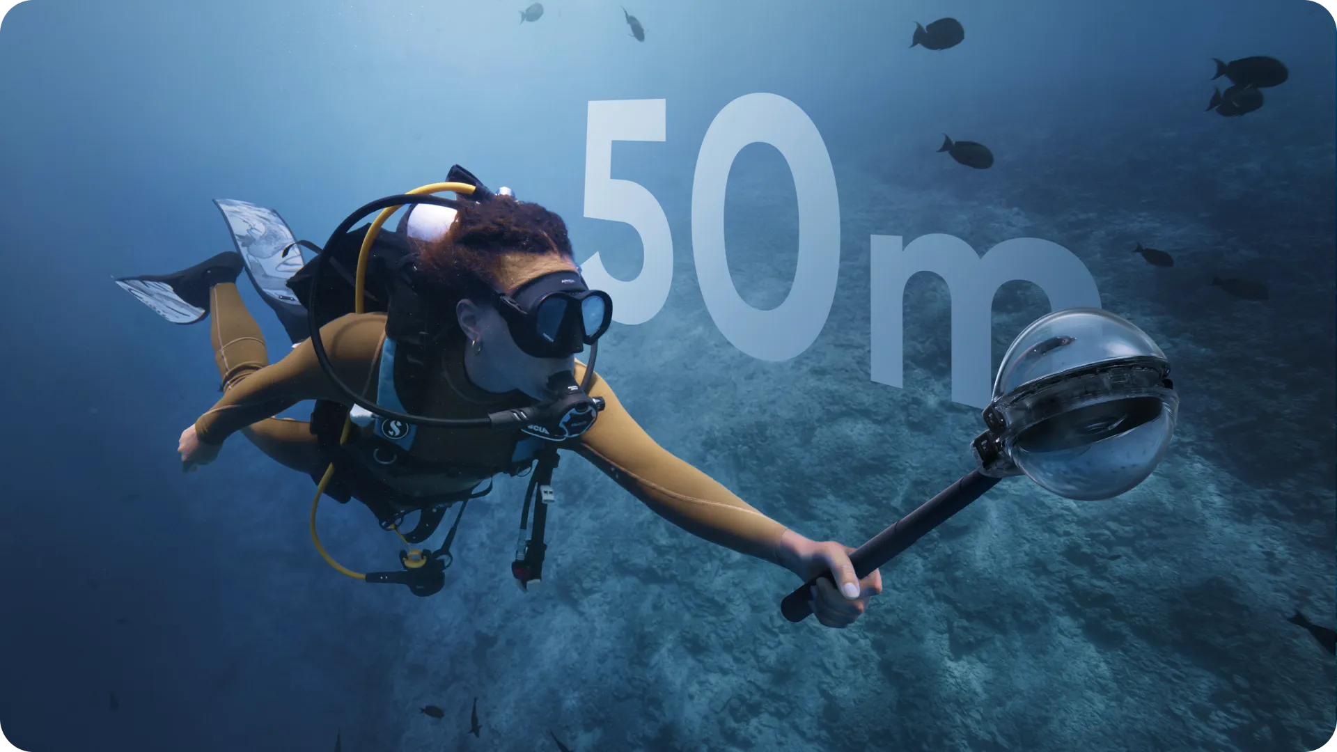 Carcasa subacvatica invizibila Insta360 Pro pentru X5
