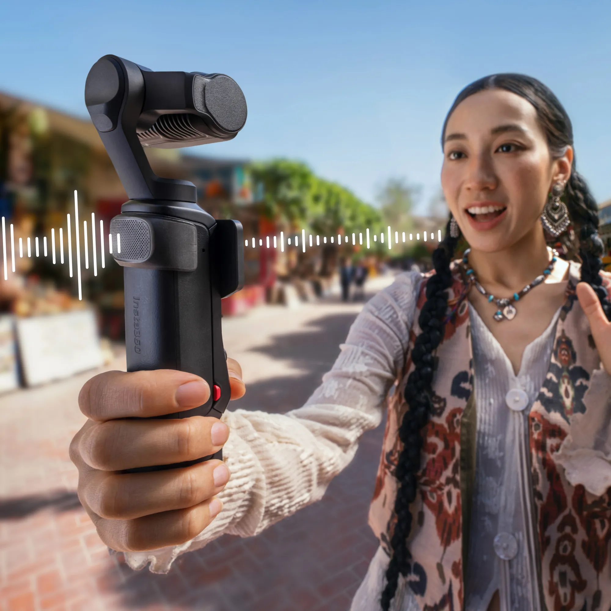 Protectie anti-vant Insta360 pentru seria Luna, Negru