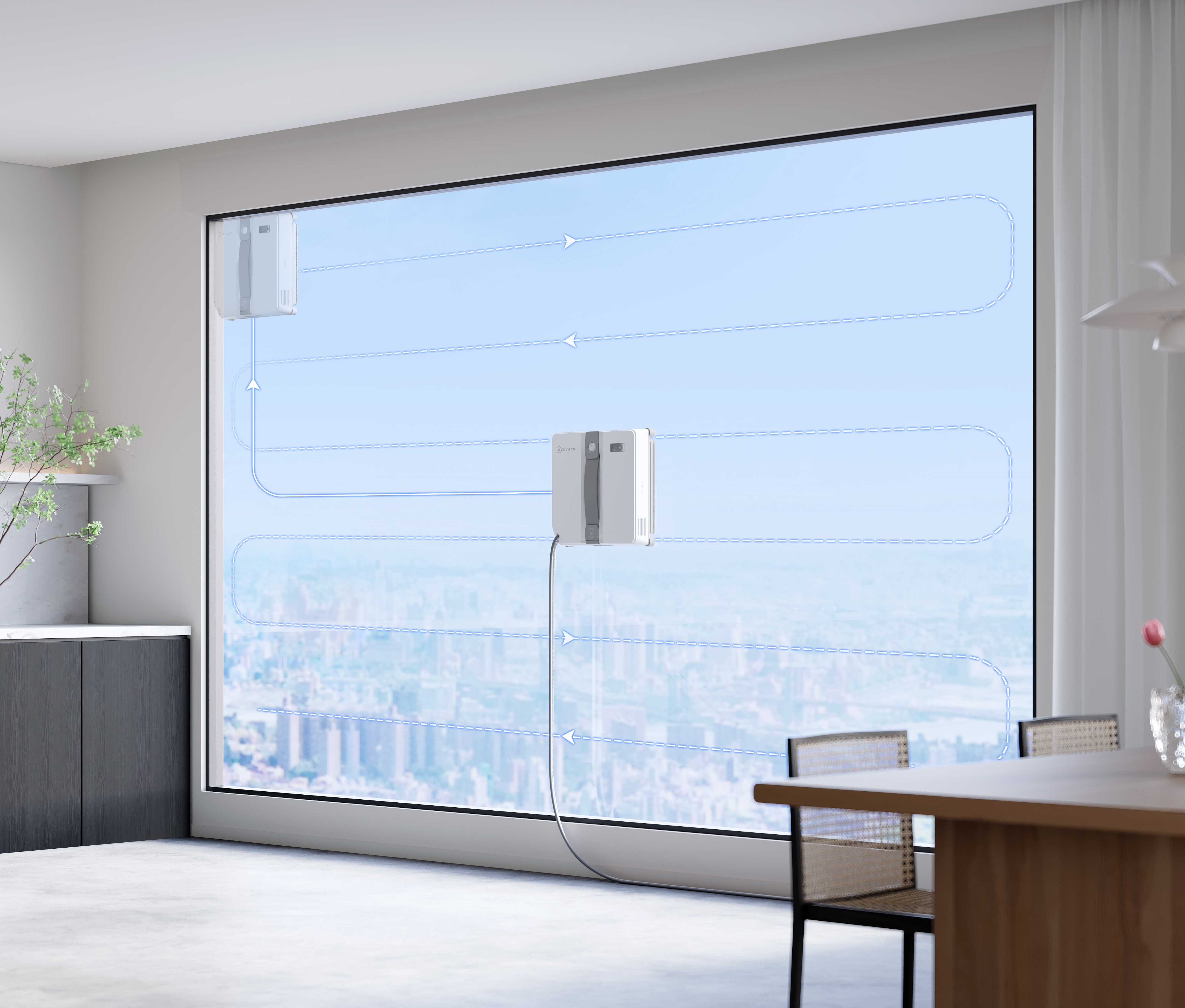 Robot de curatare geamuri ECOVACS WINBOT MINI GREY