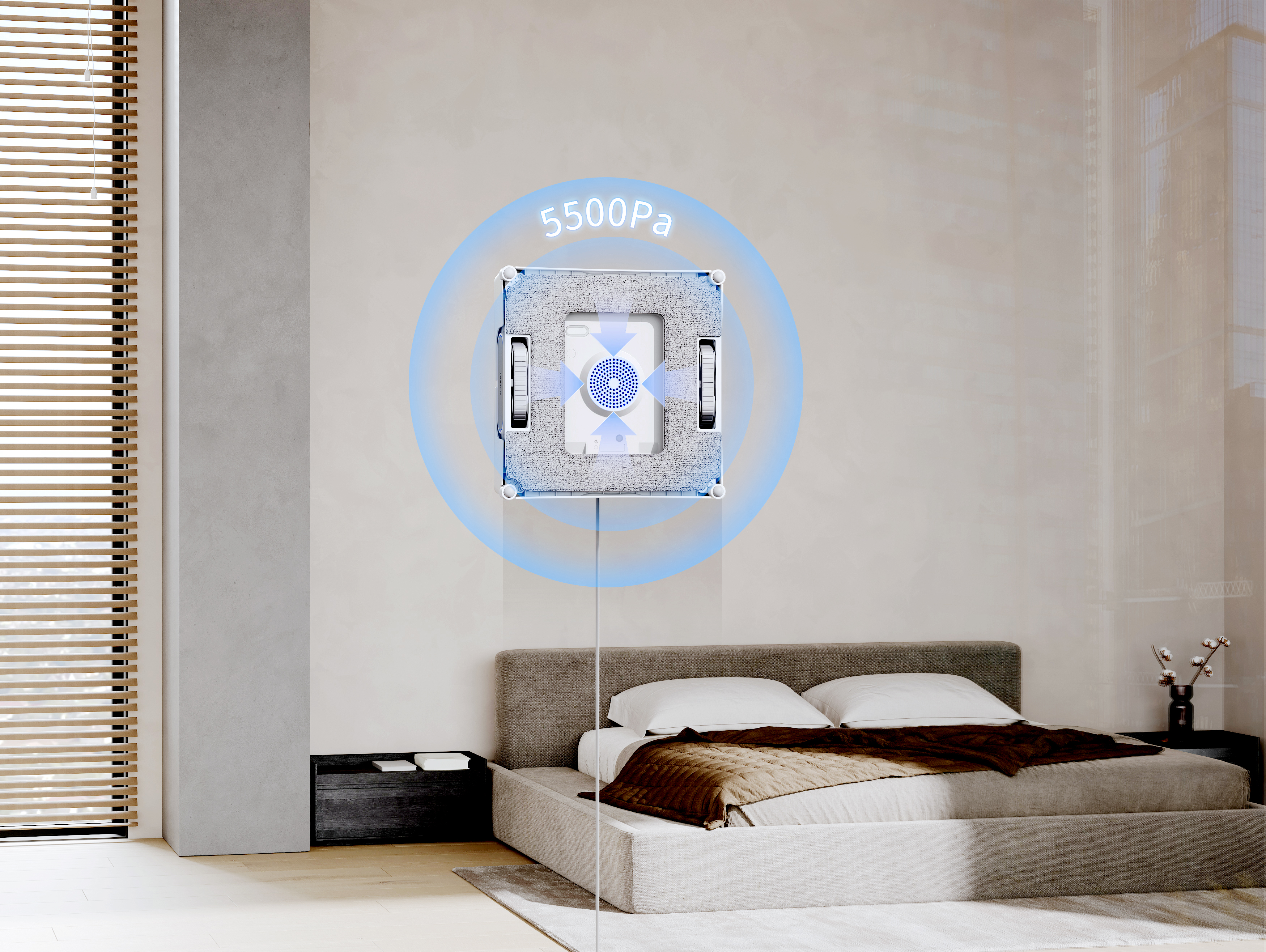 Robot de curatare geamuri Ecovacs WINBOT W2 PRO OMNI, Alb