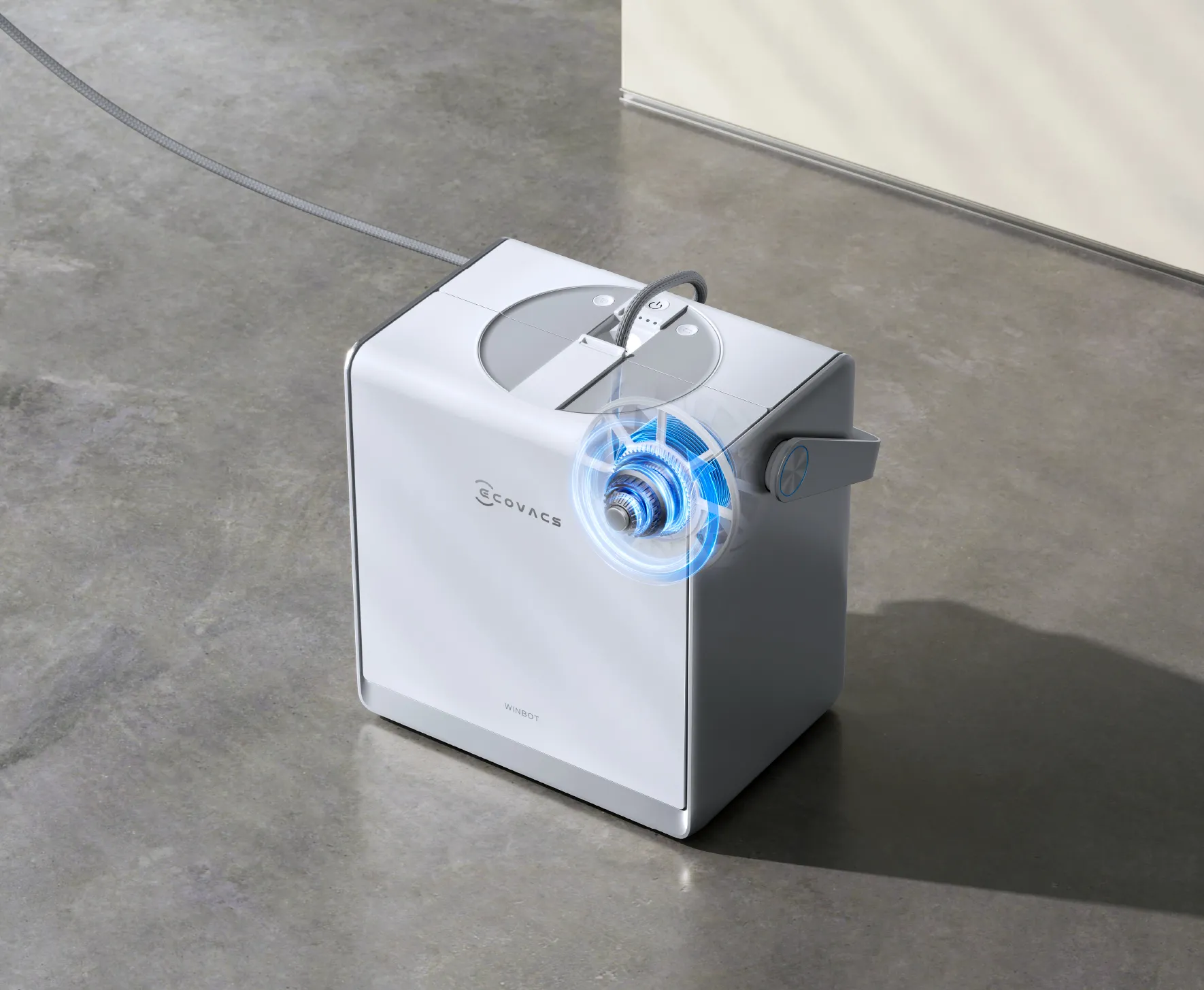 Robot de curatare geamuri Ecovacs WINBOT W2 PRO OMNI, Alb