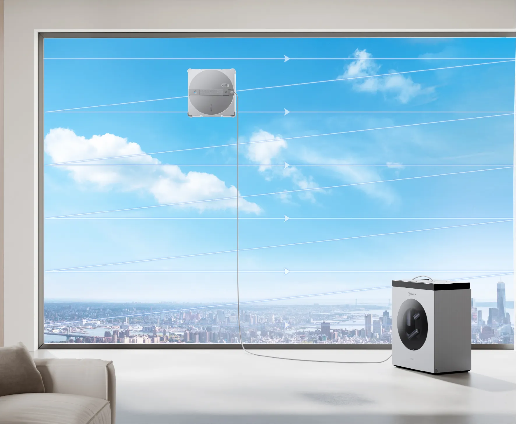 Robot de curatare geamuri ECOVACS WINBOT W3 OMNI