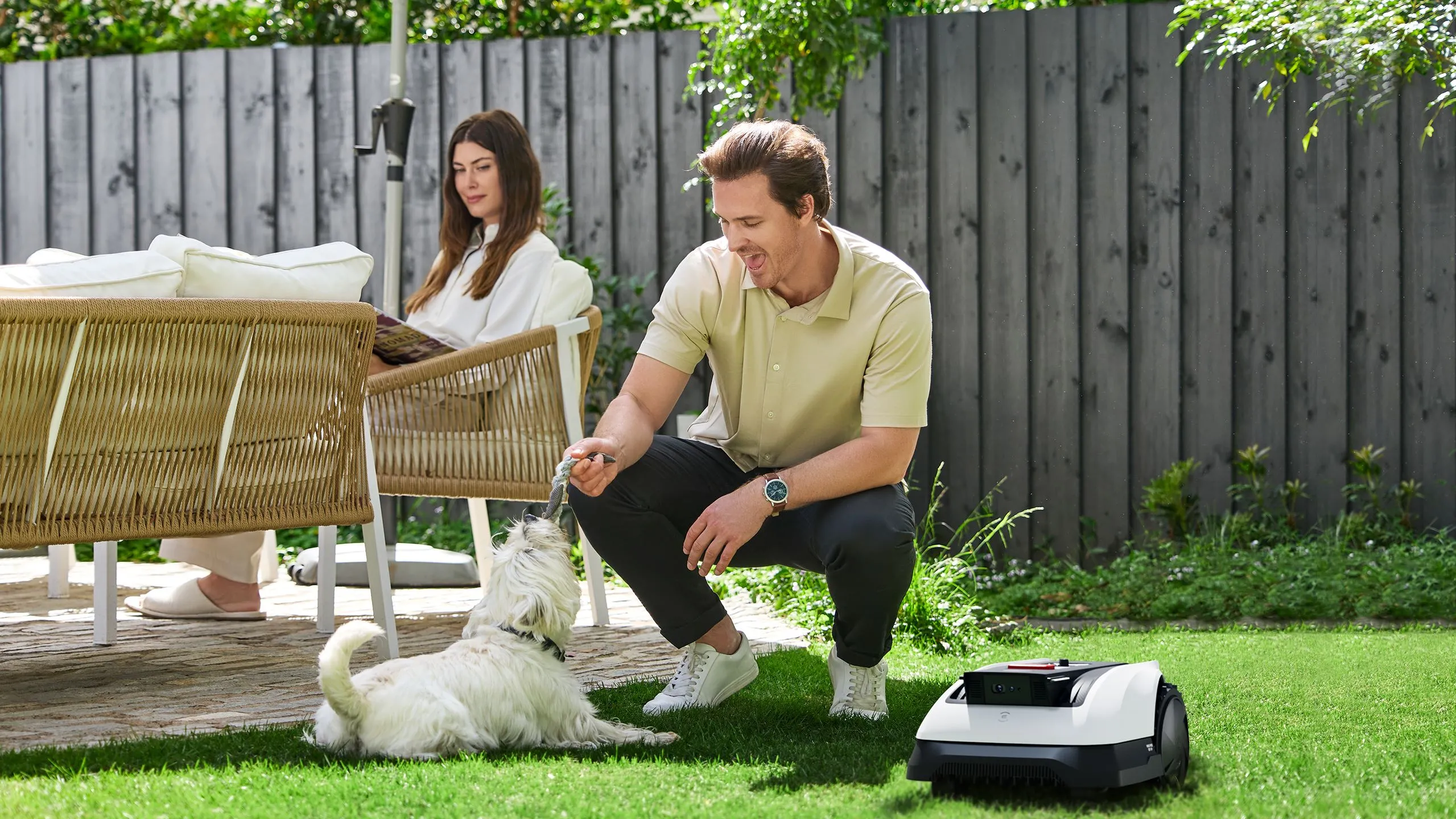 Robot de tuns iarba Ecovacs GOAT O800 RTK, Alb