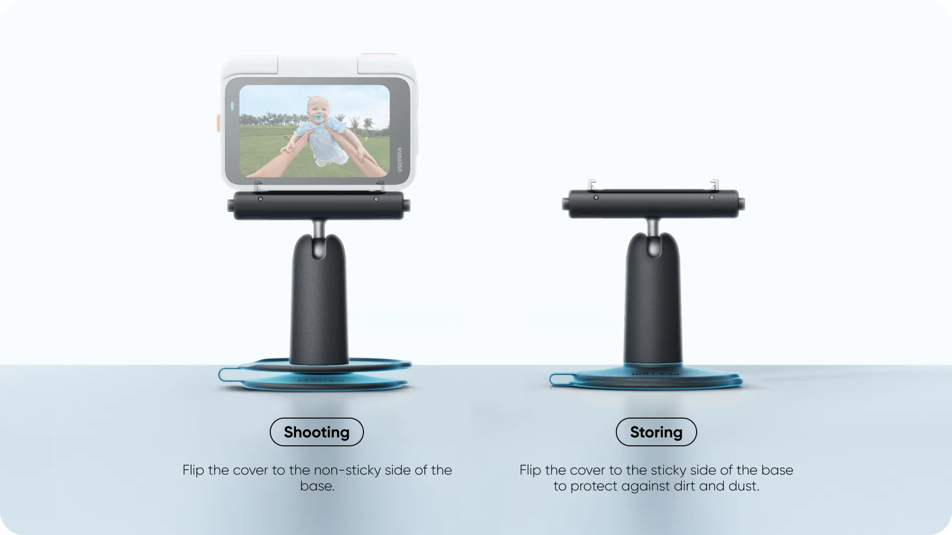 Suport pivotant Insta360 pentru GO Ultra
