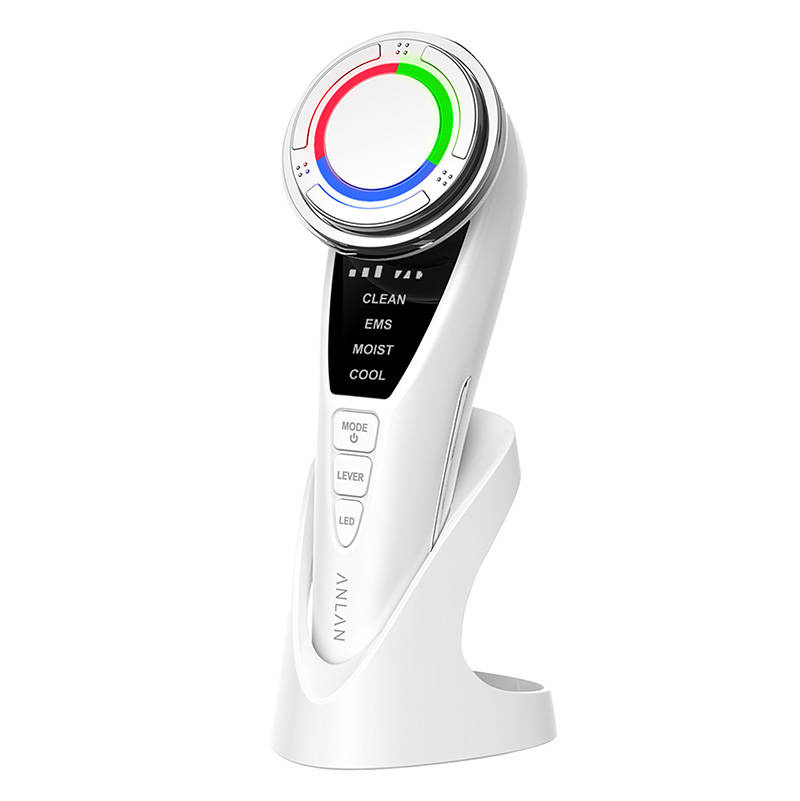 Aparate & Accesorii ingrijire personala - Aparat de masaj facial cu ultrasunete cu terapie prin lumina ANLAN 01-ADRY15-001