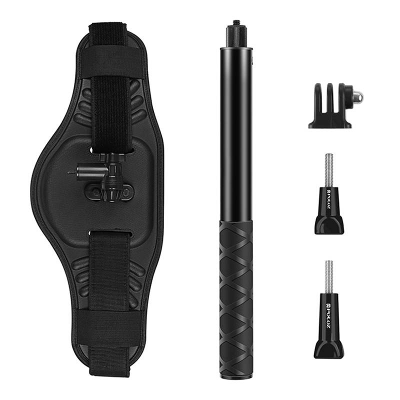 Cureaua foto Puluz cu selfie stick pentru camere de actiune [2]