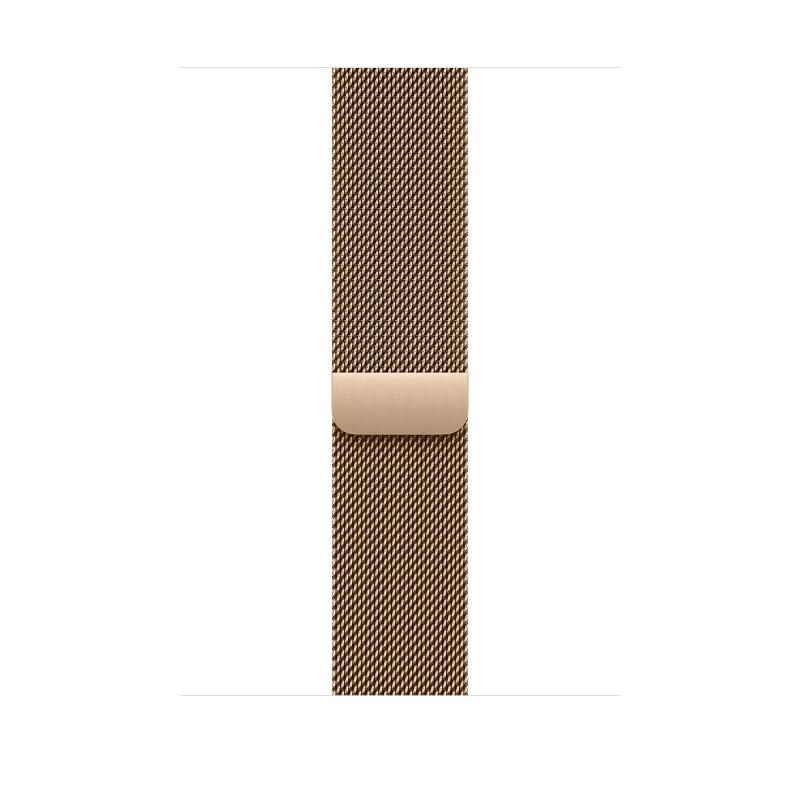 Laptop, Tablete & Telefoane - Curea pentru Apple Watch 46mm, MILANESE GOLD S/M