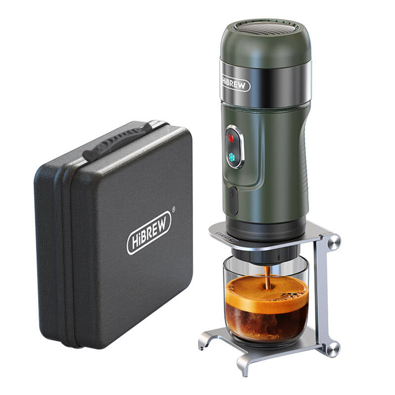 Espressoare & cafetiere - Espressor portabil 3 in 1 cu husa HiBREW H4B_GN, 15 bar