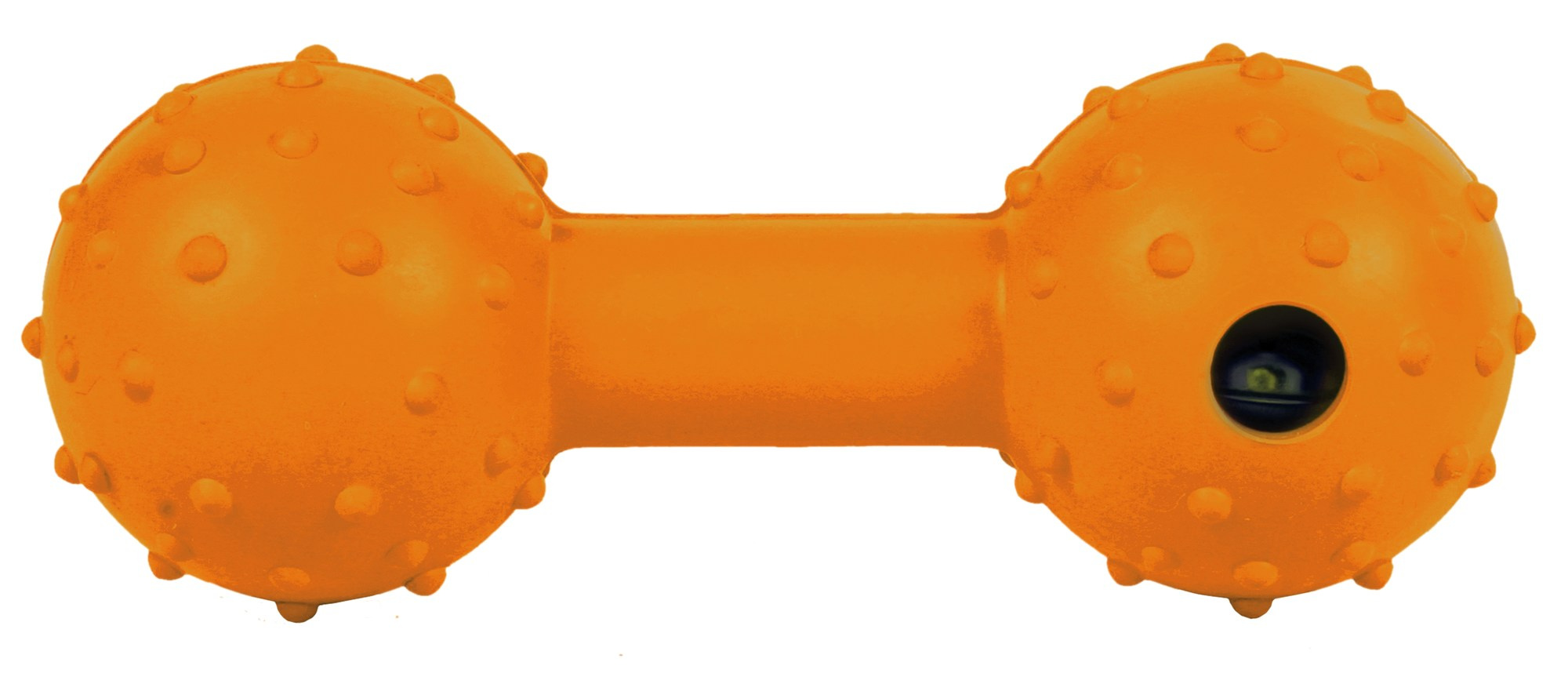 Jucarie Pentru Caini, Gantera Cu Clopotel, Cauciuc, 12.5 cm [1]