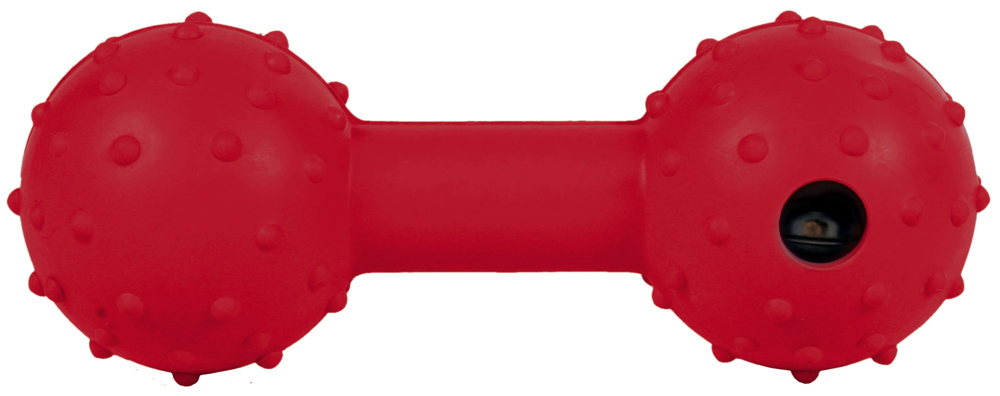 Jucarie Pentru Caini, Gantera Cu Clopotel, Cauciuc, 12.5 cm [3]