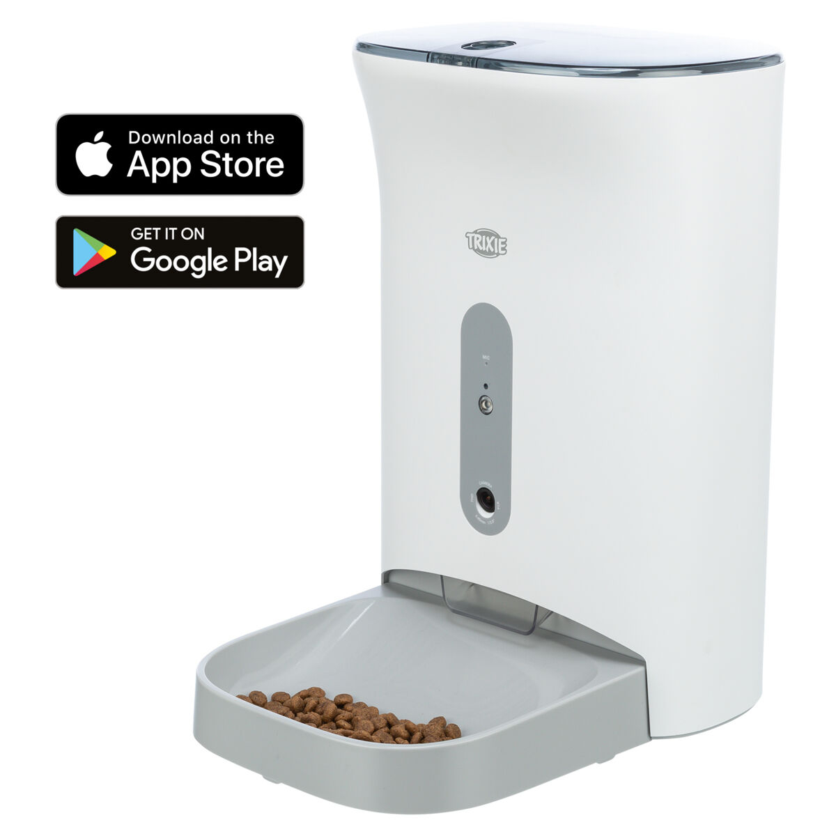 Castroane si adapatori animale - Hranitor Automat TX8 Smart 2.0, 4.5 l/24 x 38 x 19 cm, Alb/Gri