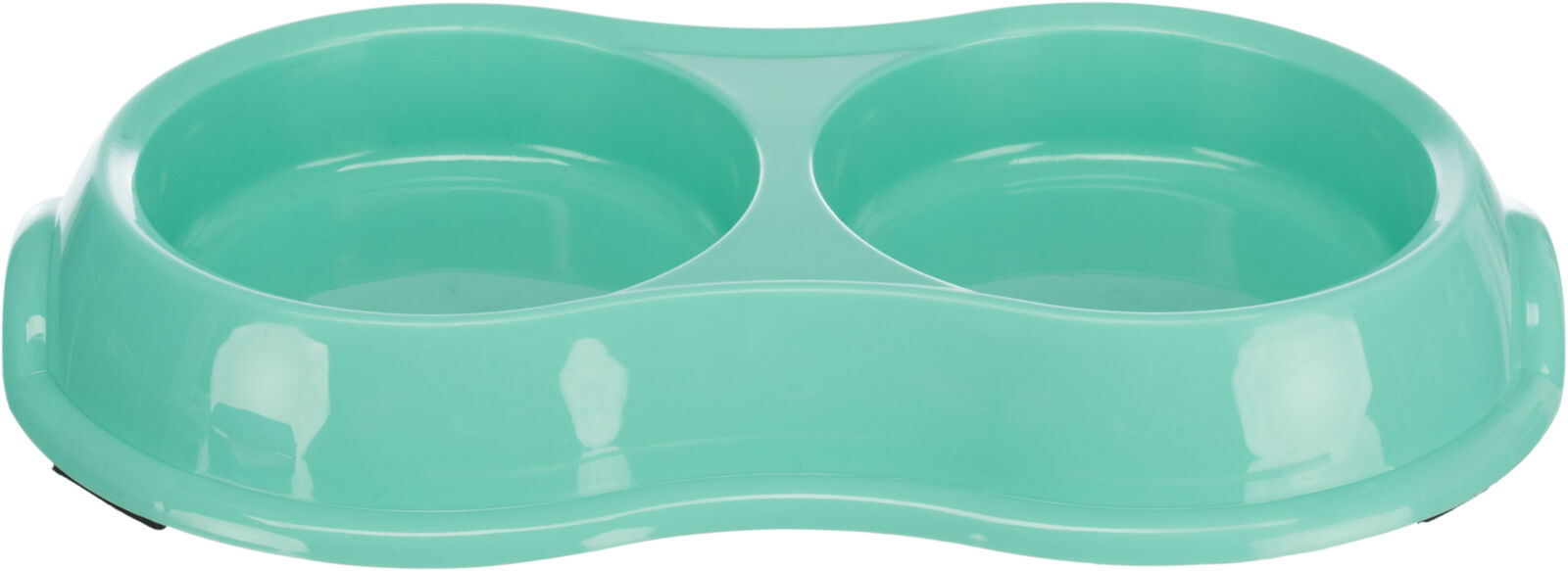Castron Plastic Dublu Pentru Pisici, Antiderapant, 0.2 l/11 cm, Diverse Culori [1]