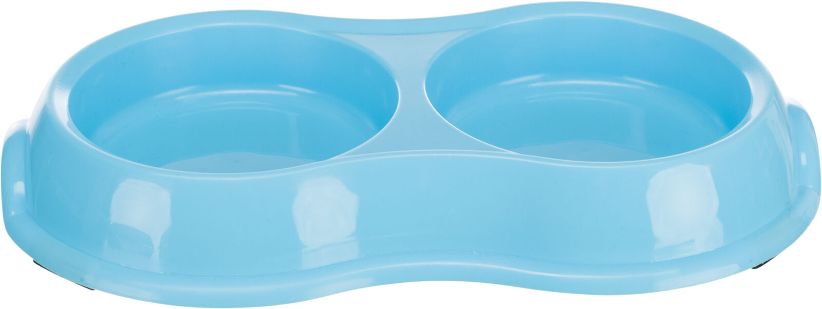 Castron Plastic Dublu Pentru Pisici, Antiderapant, 0.2 l/11 cm, Diverse Culori [4]