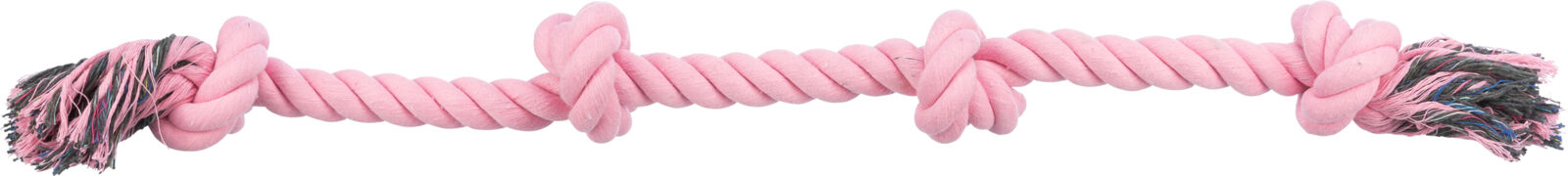 Jucarie Pentru Caini, Sfoara Cu 4 Noduri, 95 cm, Diverse Culori [3]