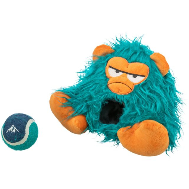Jucarie Pentru Caini, Monstru Cu Minge de Tenis, Cu Sunet, 25 cm [2]