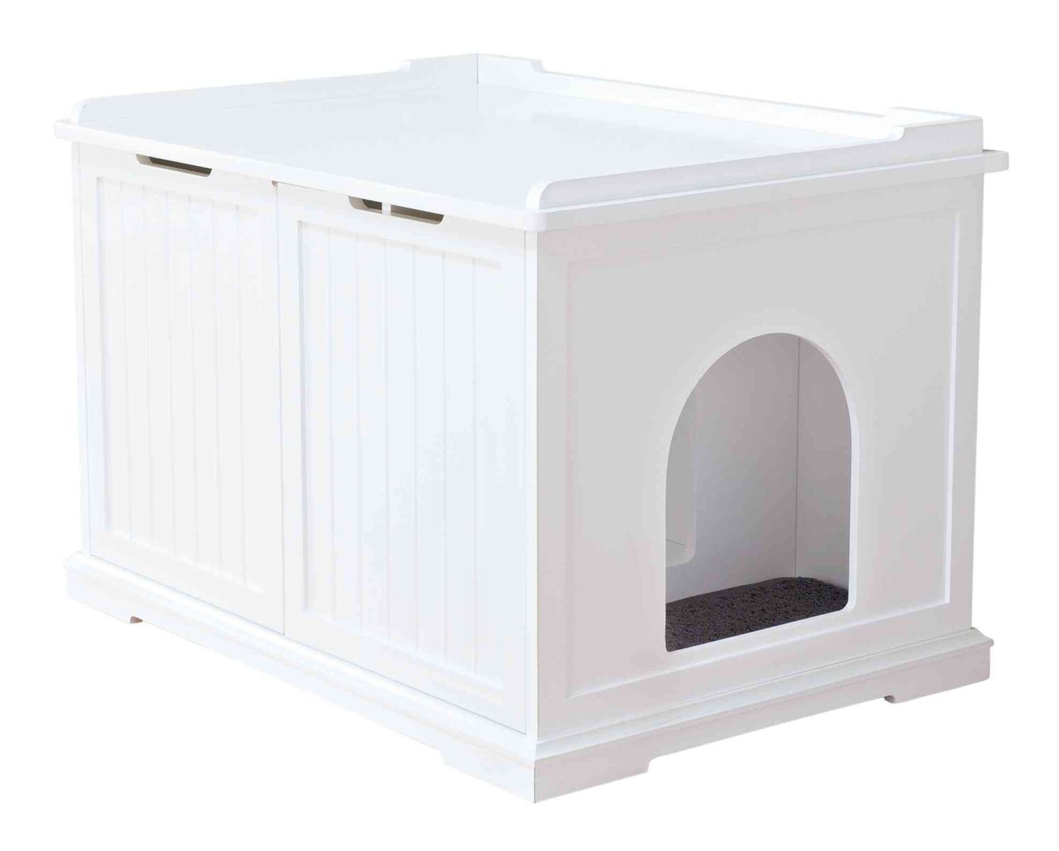 Casuta pentru Litiera sau Culcus, MDF, 75 x 51 x 53 cm, Alb [1]