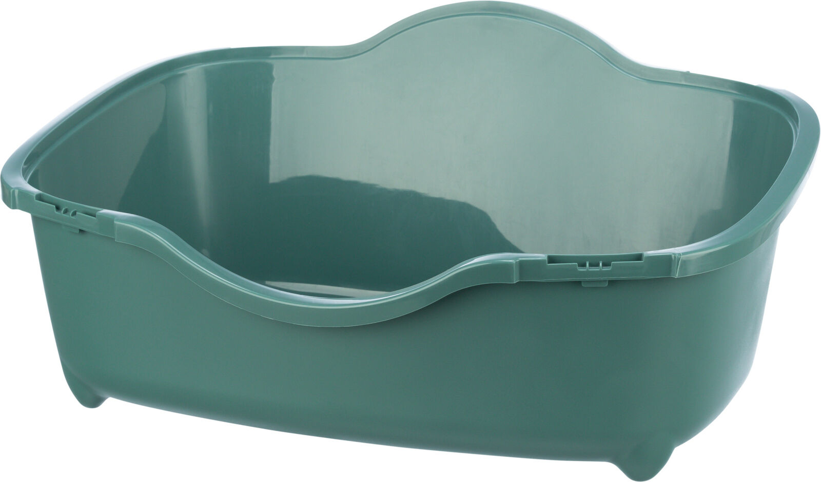 Litiera Davio Top, Cu Capac Si Filtru De Carbon, 56 x 39 x 39 cm, Verde/Alb [7]