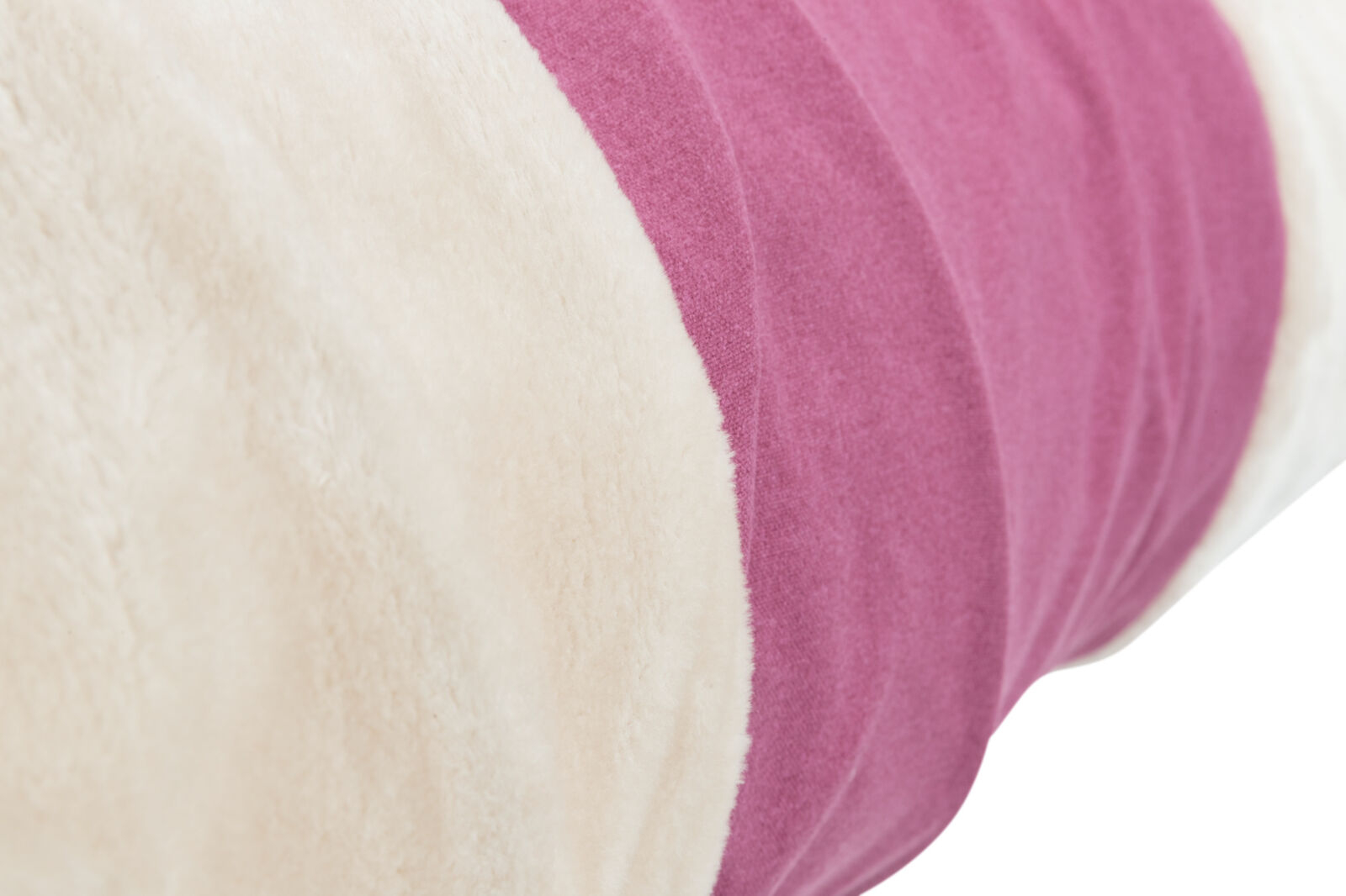 Tunel pentru Pisici, XXL, 35 x 115 cm, Bej/Fuchsia [1]