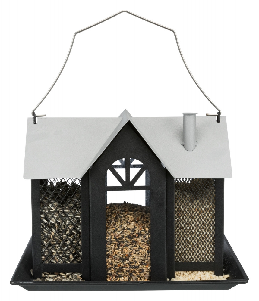 Castroane si adapatori animale - Hranitor Exterior, Villa, 2000 ml/26 x 19 x 19 cm, Negru